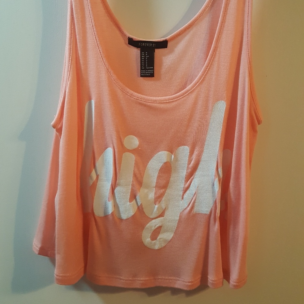 Pink crop top
